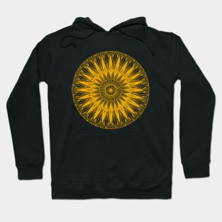 Mandala (gold on black) Hoodie